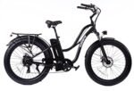Beach Cruiser E-Bike 1050W Pack Watts Motor 48V/768WH Lithium Battery 26”x4.0 Fat Tire Max Speed 28m/h Step-Thru M5 Larger Size Display 7 Gears for Adults.