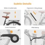 Heybike Cityscape 2.0 Electric Bike for Adults with 1000W Motor Peak,468Wh Removable Battery and up to 50Miles 24MPH,UL Certified 26" Electric Commuter Bike with 7-Speed and Front Suspension.. - Image 6