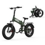 Folding Electric Bike,Foldable Electric Bike,Electric Bike Adults,20"x 4" Fat Tire,750w Motor Peak 1500w,48V 13Ah Removable Battery,50Miles Range 28Mph,7-Speed Gear,Folding City Ebike for Men Women.