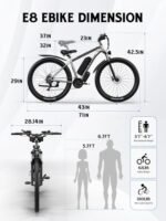 E·Bycco 29'' 1000W Motor Electric Bike for Adults 32MPH with 48V 17.5AH Battery Up to 65 Miles 21 Speed Mountain Ebike, Pedal Assist Throttle Class 3 Electric Bicycle for Commuter E Bike. - Image 6