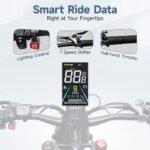 2000W Electric Bicycle for Adults- Moped Style Ebike with 1144WH Battery Pack up to 50 Miles 37MPH, 26" Fat Tire, 7-Speed, 6-Layer Suspension. - Image 6