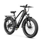 LEONX Aipas M2 Electric Bike,1500W Peak Motor Electric bike for adults, 26'' x 4.0'' Fat Tire Electric Mountain Bike with 480Wh Samsung Battery, 28MPH 45 Miles Ebike UL Certified 7 Speed.
