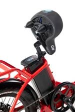 VeeGo Semi Fat Electric Bike, Lightweight & Folds in Half, Basket, Rack, Fenders Included, for Adults. - Image 7