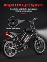 S8 Peak 3000W Dual Motor AWD Electric Bike for Adults 48V 25Ah Ebike 35MPH Electric Bicycles 75+ Miles Max Range Hydraulic Disc Brake Full Suspension Fork 7-Speed Electric Bike. - Image 4
