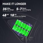 LET IT GO Electric Bike for Adults, 26" Electric Mountain Bike, Off Road All Terrains E Bike, 1200W 48V 17.5AH, 37 MPH & 37 Miles. - Image 3