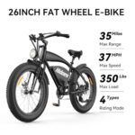 LET IT GO Electric Bike for Adults, 26" Electric Mountain Bike, Off Road All Terrains E Bike, 1200W 48V 17.5AH, 37 MPH & 37 Miles. - Image 5