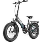 Gotrax 20" Folding Electric Bike with 55 Miles (Pedal-assist1) by 48V Battery, 20Mph Power by 500W, LCD Display and 5 Pedal-Assist Levels, Shimano 7-Speed&Front Suspension for Off-Road Bicycle.