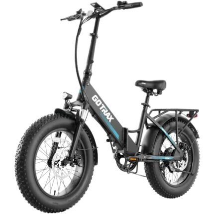 Gotrax 20" Folding Electric Bike with 55 Miles (Pedal-assist1) by 48V Battery, 20Mph Power by 500W, LCD Display and 5 Pedal-Assist Levels, Shimano 7-Speed&Front Suspension for Off-Road Bicycle.