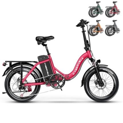 MARS700 Peak 1000W Motor Folding Electric Bike for Adults, 48V 20.8 AH Super Battery Up to 30MPH and 100 Miles, 7-Speed 20" Fat Tire All Terrain Ebike.