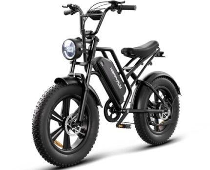 Electric Bike for Adults, 20" Fat Tire Ebike with 1500W Brushless Motor/ 48V 18Ah Removable Battery, Up to 32MPH / 68 Miles, 7-Speed Transmission UL Certified (G50).