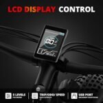 EB26 Electric Bike for Adults Peak 1500W Electric Bicycle 48V 15AH (720WH) Battery Electric Bike 26" Fat Tire Mountain 28mph 7 Speed Gears Dual Shock Absorber Electric Bike. - Image 6