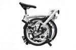 Brompton A Line 3 Speed Folding Bike (White).