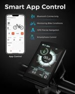 XL 750W Folding Electric Bike,Mobile Phone App Control Ebike, 8-Speeds Ebike for Adults 48V 15AH Removable Hidden Battery City Ebike 20" 4.0 Fat Tire Commuting Ebike. - Image 2