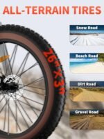 Electric Bike for Adults 1200W Peak Motor,28mph Max Speed,48V 720Wh Removable Battery Ebike and up to 60Miles,26" Commuting Electric Mountain Bike with 7-Speed and Front Suspension. - Image 6