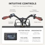 Viribus Electric Bike for Women, 500W (Peak 750W) 48V 13AH City Ebikes for Adults with Basket, Rack, Suspension, Aluminum Frame, Cruiser Commuter E Bike for Women, Step Through Electric Bike. - Image 6