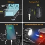 X7 Electric Bike with 48V 20Ah Battery, 400W Motor 20MPH 14 inch Tire Folding Mini Ebike, Urban City Commuter Electric Bicycles for Adults Teens Men Women. - Image 4