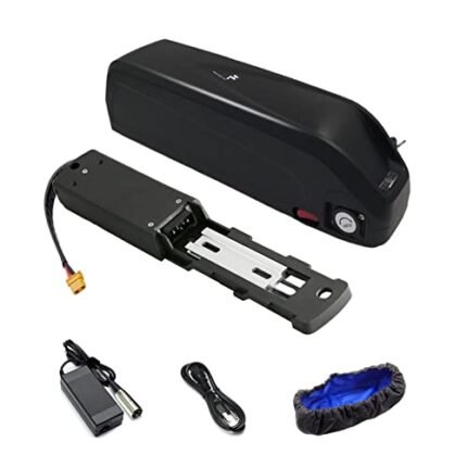 48V Ebike Battery, 30Ah Electric Bicycle Lithium Samsung50E Cell Battery for 0 to 1500W Motors, with Base and Charger and Waterproof Cover