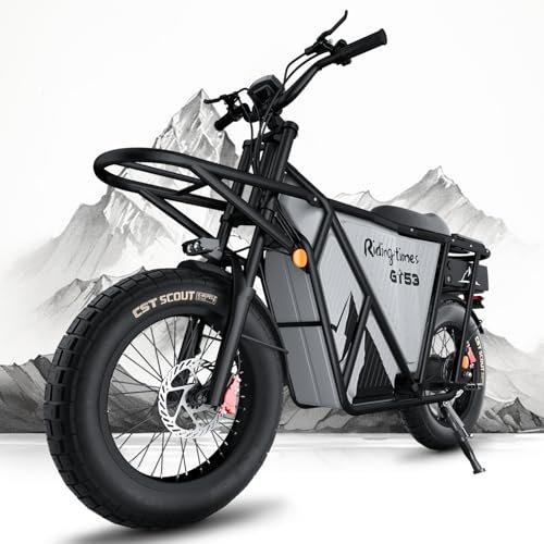 Version 1.0.0 Riding'times GT53 Electric Cargo Bike for Adults 550LBS, 2000W Cargo Ebike, 1123WH Removable Battery, Dual Hydraulic Brakes, NFC Unlock, for Commuting, Shopping, Camping, Hunting, Fishing. - Image 1