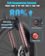 Electric Bike 30MPH Fold Ebike - 48V 20AH 1000W Electric Bicycle Mountain E Bike Motor,70 Miles Long Range 26 * 4 inch Fat Tire e Bike with Dual Suspension. - Image 5