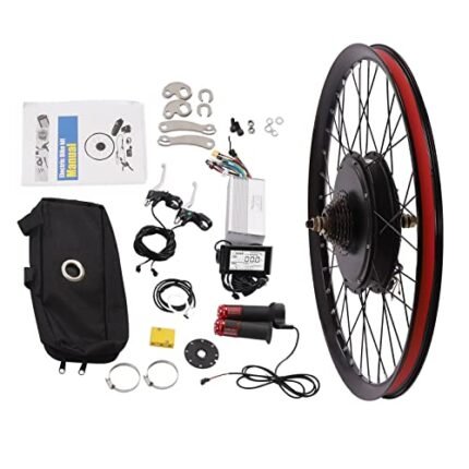Electric Bike Conversion Kit, 72V 2000W 26"/27.5" 29" Rear Wheel Powerful Motor E-Bike Conversion Kit, Electric Bicycle Motor Kit Dual Mode Controller W/LCD Display Twist Throttle PAS.
