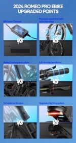 Romeo Pro II/Romeo Pro(2024 Newest)3000W/1200W Electirc Bike for Adults 52/48V 60Ah 120+ Miles Long Range Electric Bike, 26"*4.0 Fat Tire Electric Mountain Bike Full Suspension Electric Bicycle. - Image 2