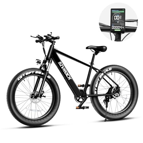 Version 1.0.0 Electric Bike for Adults, 25MPH 75Miles Range 750W Motor(Peak 1000W) 48V 15Ah Ebike, 26" x 4.0" Fat Tire Electric Mountain Bicycle, Shimano 7 Speed, Hidden Battery, Hydraulic Suspension. - Image 1