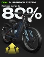 tifgalop Adult Electric Bike, 1000W Motor Maximum Speed 33MPH and 48V 18Ah Detachable Lithium Battery, Maximum Range 90km, 26 Inch Off-Road Tire Mountain Snow Beach Electric Bike. - Image 2