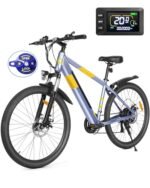 Electric Bike for Adults,48V Built-in Invisible Removable Battery,500W Motor(Peak 700W) Electric Mountain Bike,26" Tires Front Fork Suspension with Fenders,UL2849 Certified, 21-Speed.