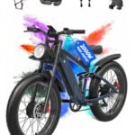 2000W Electric Bicycle for Adults- Moped Style Ebike with 1144WH Battery Pack up to 50 Miles 37MPH, 26" Fat Tire, 7-Speed, 6-Layer Suspension.