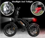 V20 3.0 Electric Bike,1500W/2000W Motor,48V15.6Ah/18.2Ah Removable Battery Ebike, Dual Disc/Hydraulic Brakes, 28mph/32mph Top Speed,Steering Light. UL Certified.. - Image 5