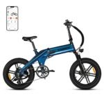 XL 750W Folding Electric Bike,Mobile Phone App Control Ebike, 8-Speeds Ebike for Adults 48V 15AH Removable Hidden Battery City Ebike 20" 4.0 Fat Tire Commuting Ebike.