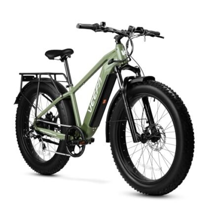 VEEFA Electric Bike for Adults 750W/Peak 1000W Motor 48V 13AH Removable Battery Electric Bicycle 26" x 4.0" Fat Tire Mountain Ebike 28MPH E Bike 7-Speed UL 2849 Certified