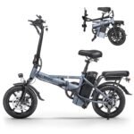 NAVIC CB6 Electric Bike for Adults, 750W Peak Power Folding Ebike, 22Mph Max Speed, 499.2Wh Removable Battery, 14" Adults Electric Bicycle, Max 28Miles Long Range, Mini E Bikes.