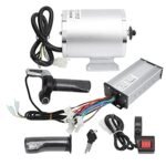 Electric Brushless DC Motor Kit, 48V 2000W 4500rpm High Speed Brushless Motor Controller with 34A Controller and Throttle, Professional Electric Scooter Motor for Electric Scooter, E-Bike.