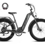 VELOWAVE Electric Bike 26" Fat Tire Ebike Electric Bike for Adults with 750w (Peak 1000W) Brushless Motor 48V 15AH Removable LG Cell with Lock& Bell.