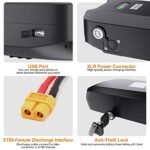 Accolmile Ebike Battery for Bike Motor : 48V 17.5Ah Rear Luggage Rack Battery with Charger & BMS, for 1000W 750W 500W Mid Hub Motor Electric Bicycle Conversion Kit. - Image 3