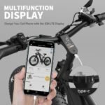 ESKUTE Spark Y Electric Mountain Bike, 1500W Peak Bafang Motor with Max Speed 28Mph, Up to 70Miles Range, 26"x4.8" Fat Tires Ebike with Full Suspension. - Image 5