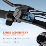 SISIGAD Electric Bike for Adults, Fat Tire Electric Bike,26" All-Terrain Bicycle, Peak 1400W Motor, 50Miles Range and 32MPH Top Speed, 48V 15Ah Removable Battery,7-Speed Ebike. - Image 2