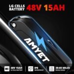 EB26 Electric Bike for Adults Peak 1500W Electric Bicycle 48V 15AH (720WH) Battery Electric Bike 26" Fat Tire Mountain 28mph 7 Speed Gears Dual Shock Absorber Electric Bike. - Image 3