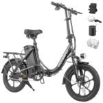 HOVERFLY H3 16" Electric Bike, Max 25Miles Range(Pedal-Assist) & Speed 15.5 Mph Power by 350W Motor, Folding E-Bike with Removable Battery, Front Suspension and Commuter Electric Bicycle Adults.