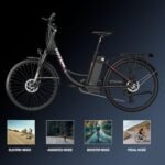 Totem Electric Bike for Adults - 750W Peak Motor Ebike with 374Wh Anti-Theft Li-ion Battery, 26" Electric Commuter Bike 20MPH, 7-Speed and Mechanical Locking Suspension Fork. - Image 5