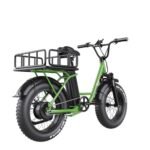 Freego Electric Dirt Bike for Adults, Electric Motorcycle for Adults, 20" x 4 Fat Tire Electric Bicycle, 48V/15AH/25AH Removable Battery, 30Mile/62Mile/28MPH, with Front and Rear Cargo Rack, 2 Seater. - Image 4