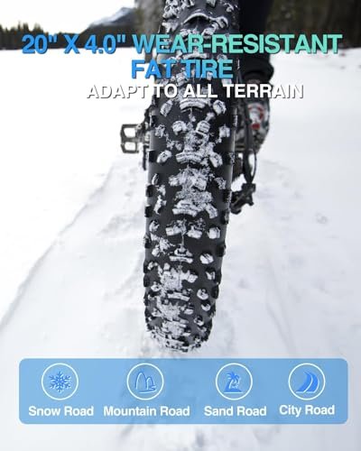 Version 1.0.0 Electric Bike for Adults, 1500W 32MPH,48V 23AH,Max 75Miles Electric Motorcycle 20" Fat Tire Dirt Bike, 7-Speed E-Bike Dual Shock Absorber All-Terrain E Bike for Mountains, Snow, Sand, Road. - Image 6