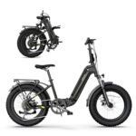 SISIGAD Folding Electric Bike,Foldable Ebike,20"x 4" Fat Tire Ebike,500w Motor Peak 1000w,48V 15Ah Removable Battery,40Miles Range 25Mph,7-Speed Gear,City Ebike for Men Women.