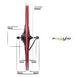 EBIKELING Waterproof Ebike Conversion Kit for Electric Bike 700C Front/Rear Wheel Electric Bicycle Hub Motor Kit, 750W, Rear/LCD/Thumb. - Image 3