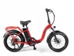 VeeGo Semi Fat Electric Bike, Lightweight & Folds in Half, Basket, Rack, Fenders Included, for Adults. - Image 3