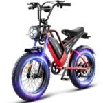 2000W Electric Bike for Adults, 48V 25Ah Removable Battery, Up to 35MPH and 75+ Miles Range, 7-Speed Transmission, 20" Fat Tires Ebike, 3-Pedal-Assist Levels.