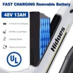 Ebikes Electric Bike for Adults,12.5Ah/18.2Ah Battery 40-90Km Range,1000W/1200W Motor Hidoes E Bike for Adults Electric Mountain Bike for Mens,20"/26" Fat Tire Electric Bike 7-Speed. - Image 3