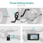 Heybike Mars Electric Bicycle Foldable 20" x 4.0 Fat Tire Electric Bicycle with 1000W Peak Motor，624WH Removable Battery and 50 Miles Max Range, Dual Shock Absorber for Adults. - Image 4