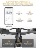 Electric Bike for Adults 1300W Peak, 48V 20AH/35AH/45AH Battery, 28MPH 80-180Miles Range 27.5'' Step-Thru/Step-Over Ebikes for Adults with Torque Sensor,Hydraulic Brake,Anti-Theft, APP & UL. - Image 6